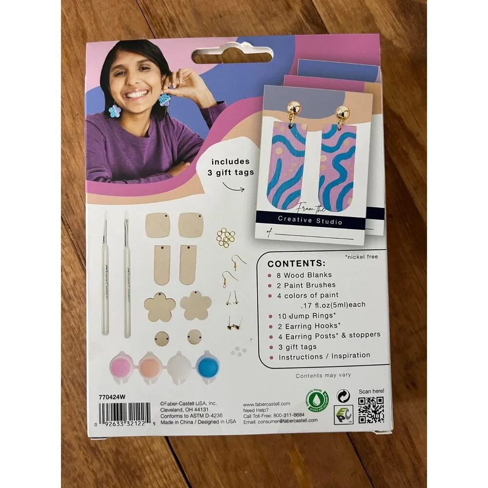 Craft Your Own Earrings-Faber Castell-NIB-Earring Set